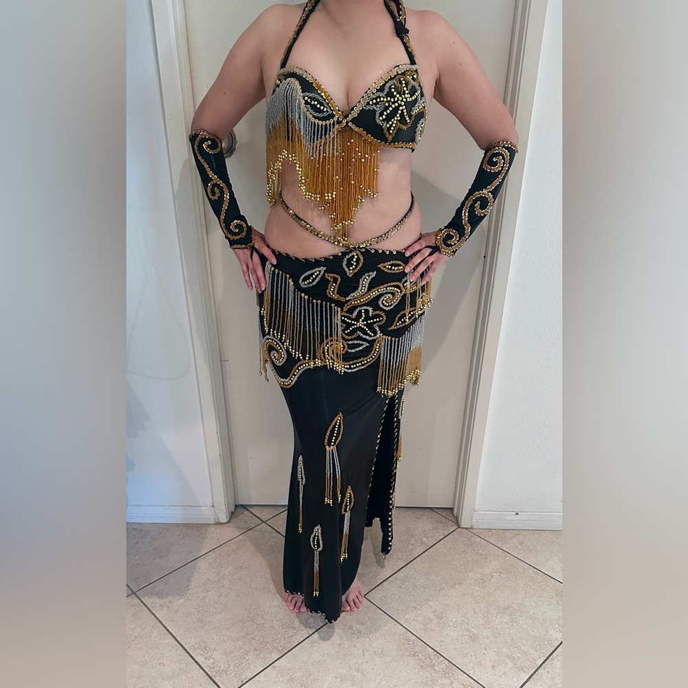 Belly Dance Black and Gold costume